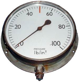 Norton Nut's Large steam pressure gauge