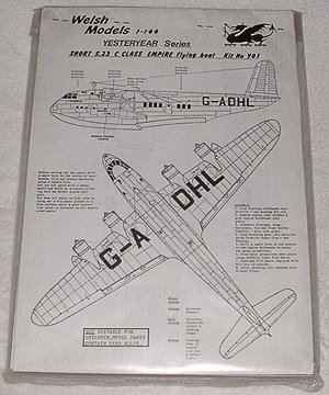 Welsh Models 1/144 vac form Empire flying boat Norton Nut's Welsh Models 1/144 vac form Empire flying boat