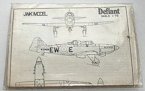 JWK 1/72 vac form Defiant kit Norton Nut's JWK 1/72 vac form Defiant kit