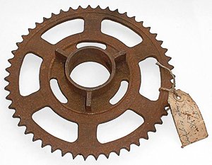 Royal Enfield rear sprocket - vintage Norton Nut's Royal Enfield rear sprocket - vintage