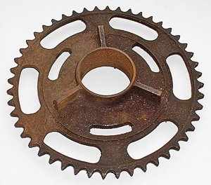 Royal Enfield rear sprocket - vintage Norton Nut's Royal Enfield rear sprocket - vintage