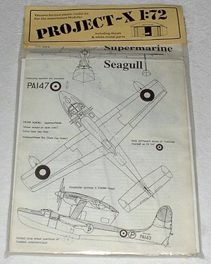 Project-X 1/72 vac form Supermarine Seagull kit Norton Nut's Project-X 1/72 vac form Supermarine Seagull kit