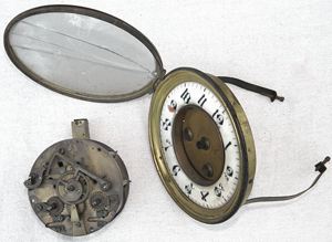 French Clock Movement and Dial - for Spares Norton Nut's French Clock Movement and Dial - for Spares