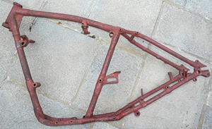 Rigid Norton Cradle-Type Frame With V5c Document Norton Nut's Rigid Norton Cradle-Type Frame With V5c Document
