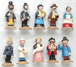 Beswick Trumpton Camberwick Green Ceramic Models, Complete Set of 10, Boxed Norton Nut's Beswick Trumpton Camberwick Green Ceramic Models, Complete Set of 10, Boxed