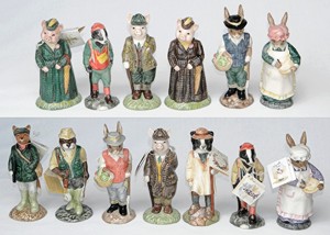 Beswick Country Folk - Full Set of 13, Including Sinclair Specials Norton Nut's Beswick Country Folk - Full Set of 13, Including Sinclair Specials