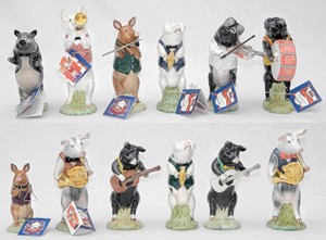 Beswick - 12 Piece Pig Promenade PP1 - PP12 Norton Nut's Beswick - 12 Piece Pig Promenade PP1 - PP12