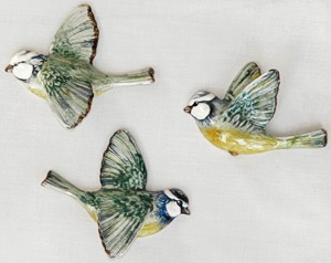 Beswick - Blue Tits Wall Plaque Set Norton Nut's Beswick - Blue Tits Wall Plaque Set