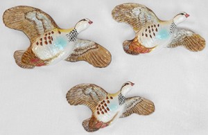 Beswick - Pink Legged Partridge Wall Plaques - Complete Set Norton Nut's Beswick - Pink Legged Partridge Wall Plaques - Complete Set