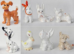 Beswick - Job Lot of 7 Comical Dogs and 1 Duck Norton Nut's Beswick - Job Lot of 7 Comical Dogs and 1 Duck