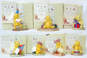 Royal Doulton - Collection Of 7 Winnie The Pooh Bear Figurines Norton Nut's Royal Doulton - Collection Of 7 Winnie The Pooh Bear Figurines