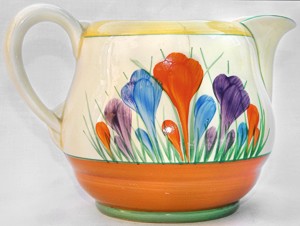 Clarice Cliff Crocus Jug Norton Nut's Clarice Cliff Crocus Jug