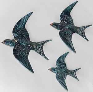 Beswick - Swallow Wall Plaques - Complete Set Of 3 Norton Nut's Beswick - Swallow Wall Plaques - Complete Set Of 3