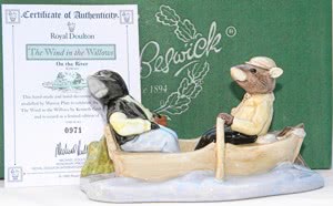 Beswick - Wind In The Willows On The River Tableau Norton Nut's Beswick - Wind In The Willows On The River Tableau