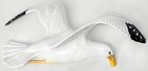 Beswick - One Seagull Wall Plaque Model 658/2 Norton Nut's Beswick - One Seagull Wall Plaque Model 658/2