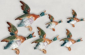 Beswick - 6 Duck (Mallard) Wall Plaques. Model 596 Norton Nut's Beswick - 6 Duck (Mallard) Wall Plaques. Model 596