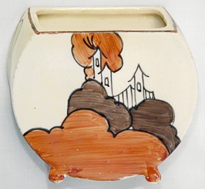 Clarice Cliff Alton Pattern Preserve Pot Norton Nut's Clarice Cliff Alton Pattern Preserve Pot