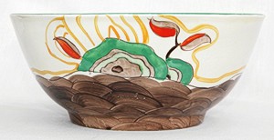 Clarice Cliff Cabbage Flower Pattern Bowl Norton Nut's Clarice Cliff Cabbage Flower Pattern Bowl