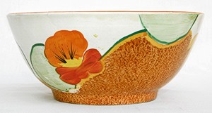 Clarice Cliff Nasturtium Pattern Bowl Norton Nut's Clarice Cliff Nasturtium Pattern Bowl