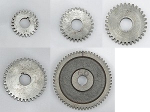 Job Lot Of 5 Boxford Lathe Changewheels. 24T, 28T, 32T, 36T, 60T Norton Nut's Job Lot Of 5 Boxford Lathe Changewheels. 24T, 28T, 32T, 36T, 60T