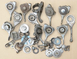 Job Lot Of Vintage Motorcycle Magneto And Air Control Levers, Norton And Others Norton Nut's Job Lot Of Vintage Motorcycle Magneto And Air Control Levers, Norton And Others