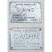 Norton Nut's Dakota Aircraft Owners Identification Plates