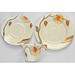 Norton Nut's Clarice Cliff Daffodil Shape Trio, Yellow Rose Pattern